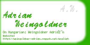 adrian weingoldner business card